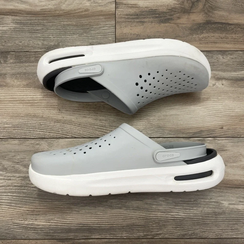 Crocs InMotion Clogs Atmosphere Mens Size 13 Gray Comfort Mules 209964-410
